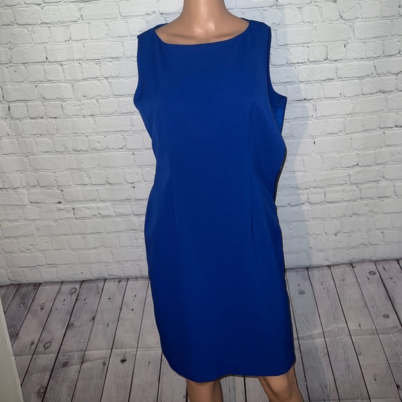 Calvin Klein Dresses & Skirts - calvin klein dark blue sleeveless dress size 8